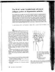 The SLAC wrist: Scapholunate advanced collapse pattern of ...