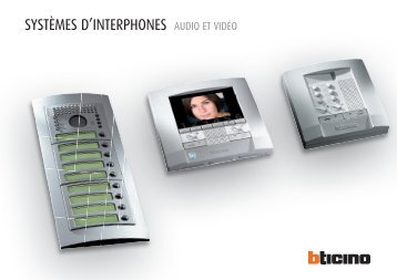 SYSTÈMES D'INTERPHONES AUDIO ET VIDÉO - Legrand