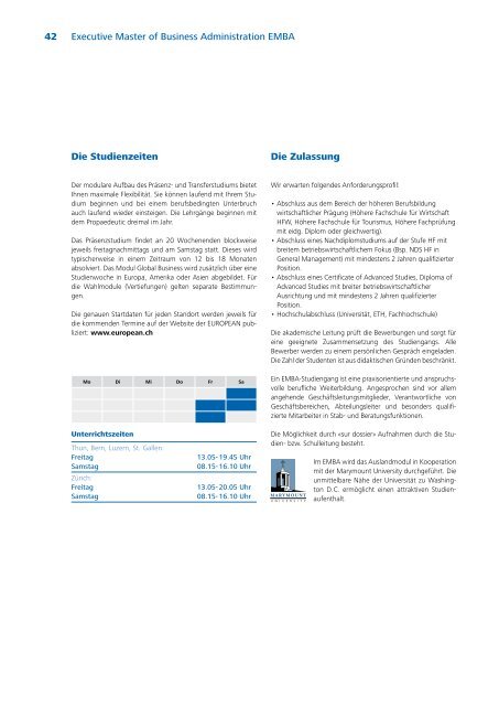 European Business School - HSO Handelsschulorganisation Schweiz