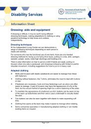 Dressing: aids and equipment (PDF 94KB) - SA.Gov.au