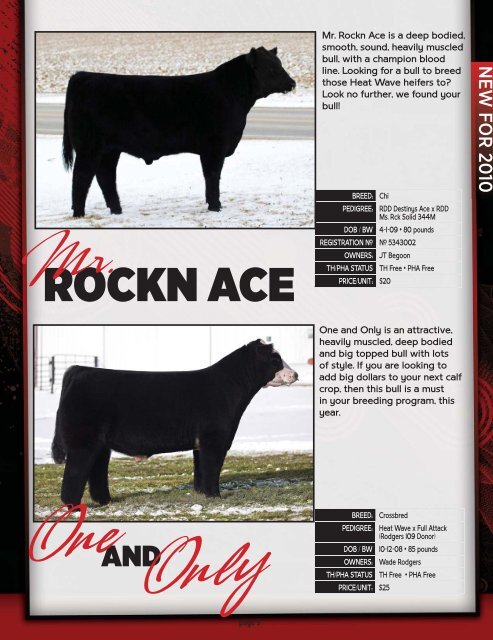 CALL TO ORDER! 937-508-5719 • 937-869 ... - Show Steers .com