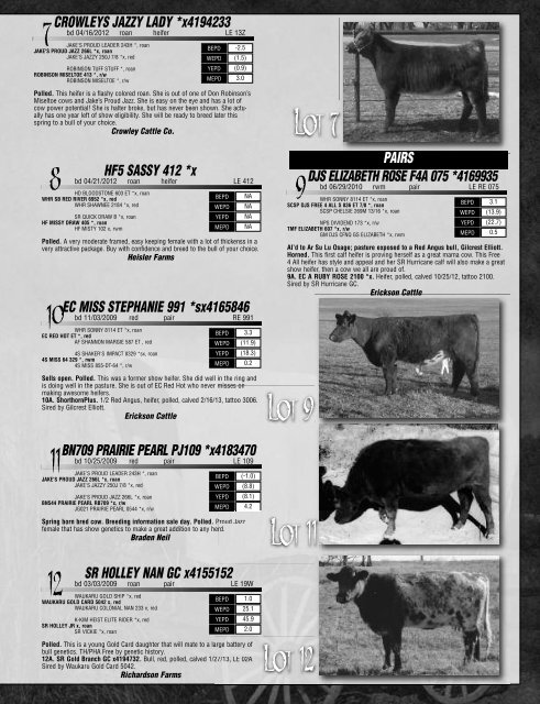 Sooner Classic Catalog - Shorthorn Country