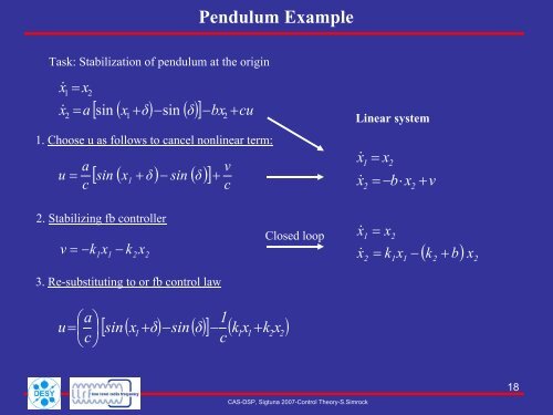 Properties of Non-Linear Systems