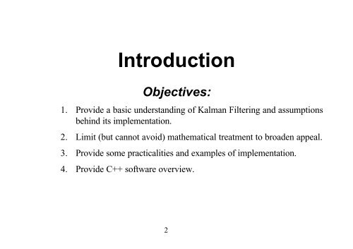 Kalman Filtering Tutorial