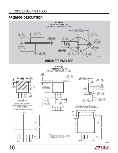 LT1083/LT1084/LT1085 - Linear Technology