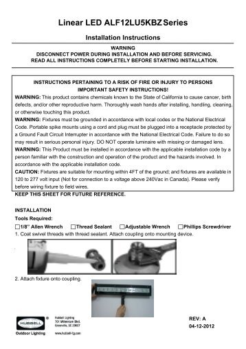 Eisa Pulse Start Mh Flyer Hubbell Outdoor Lighting Linear Led Alf12lu5kbzseries Hubbell Outdoor Lighting