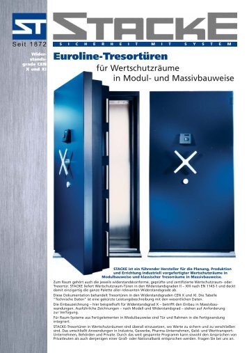 Euroline-Tresortüren Wider - Stacke