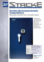 Euroline-Wertschutzschränke Compactklasse - Stacke