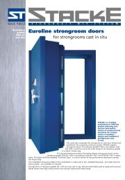 Euroline strongroom doors Resistance - Stacke