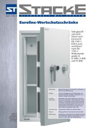 Euroline-Wertschutzschränke Widerstands - Stacke