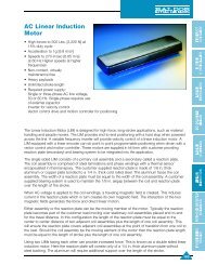 AC Linear Induction Motor - Baldor