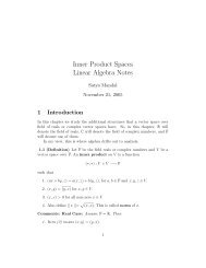 Inner Product Spaces Linear Algebra Notes