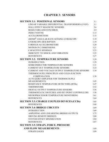 Basic Linear Design: Chapter 3 Sensors Section 3.1 - Analog Devices