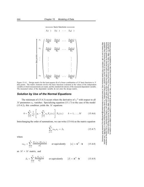 15.4 General Linear Least Squares