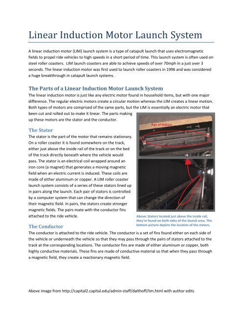 Linear Induction Motor Launch System