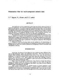 Polarization filter for multi-component seismic data - Consortium for ...