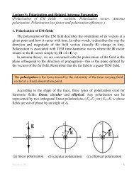 Lecture 5: Polarization and Related Antenna Parameters