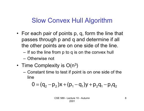 Computational Geometry Convex Hull Line Segment Intersection ...
