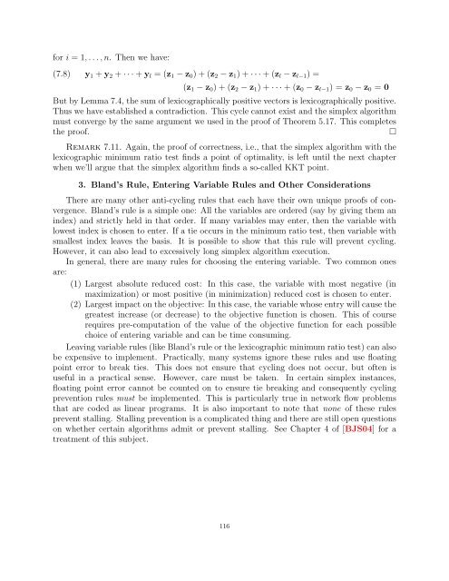 Linear Programming Lecture Notes - Penn State Personal Web Server