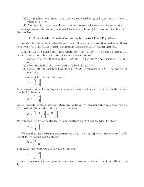 Linear Programming Lecture Notes - Penn State Personal Web Server