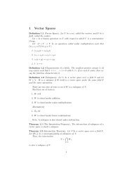 1 Vector Spaces - Penn Math