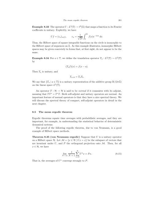 Bounded Linear Operators on a Hilbert Space