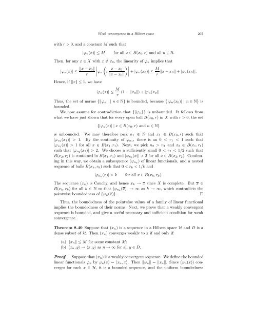 Bounded Linear Operators on a Hilbert Space