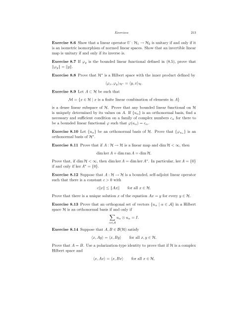 Bounded Linear Operators on a Hilbert Space