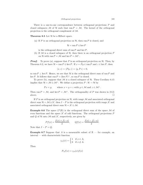 Bounded Linear Operators on a Hilbert Space