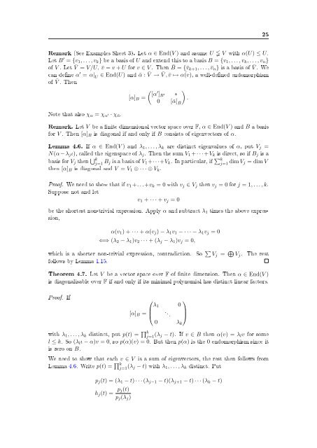 Linear Algebra - Sebastian Pancratz