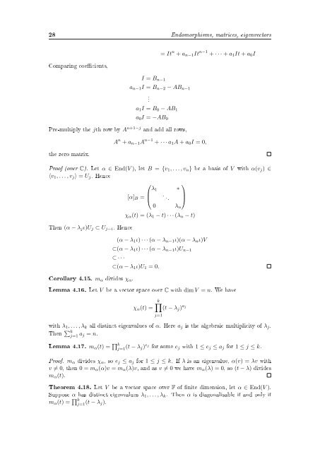 Linear Algebra - Sebastian Pancratz