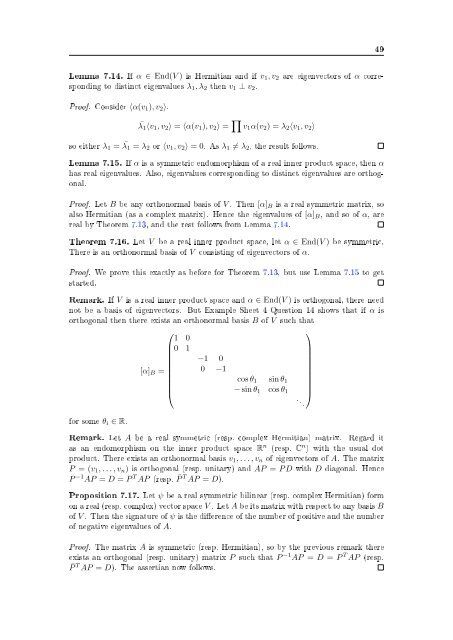 Linear Algebra - Sebastian Pancratz