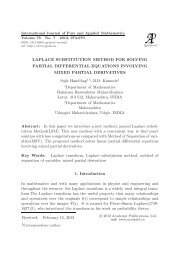 LAPLACE SUBSTITUTION METHOD FOR SOLVING PARTIAL ...