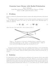 Gaussian Laser Beams with Radial Polarization - Physics ...