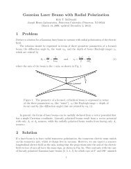 Gaussian Laser Beams with Radial Polarization - Physics ...