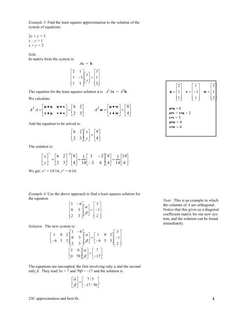 For example what is the matrix of the linear transformation from R3 ...