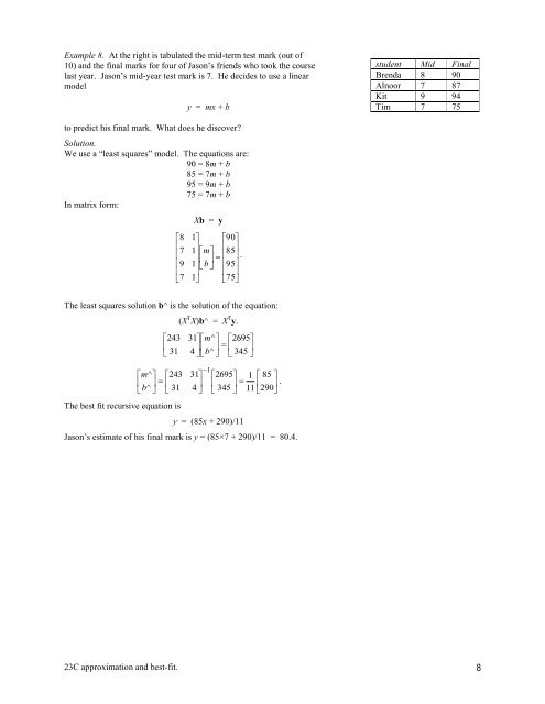 For example what is the matrix of the linear transformation from R3 ...