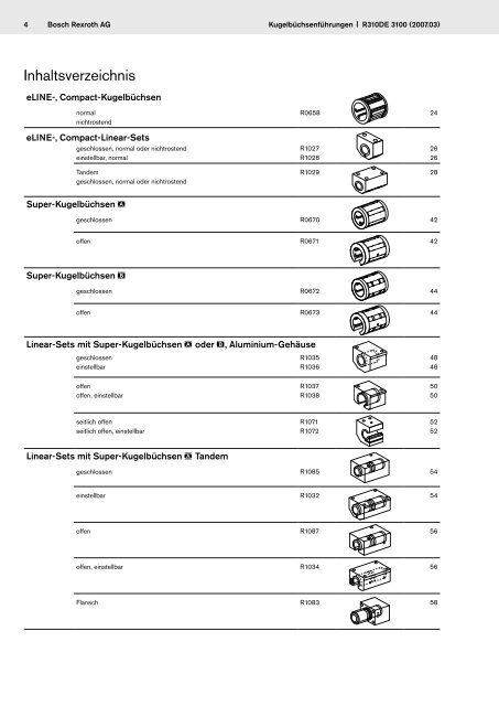 Kugelbüchsenführungen