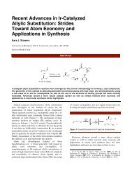 Recent Advances in Ir-Catalyzed Allylic Substitution: Strides Toward ...