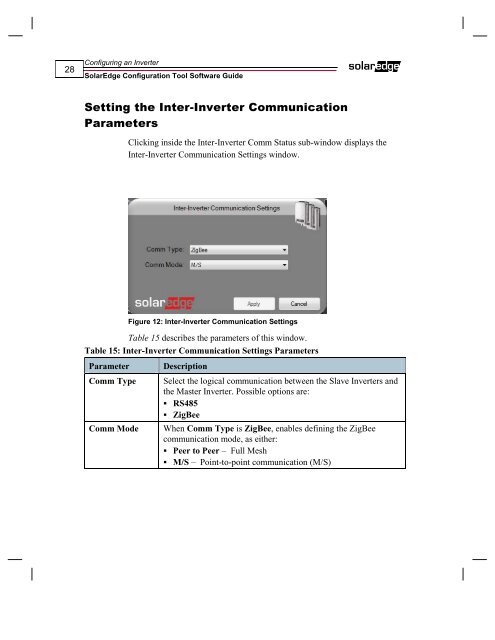 SolarEdge Configuration Tool Software Guide - Solon