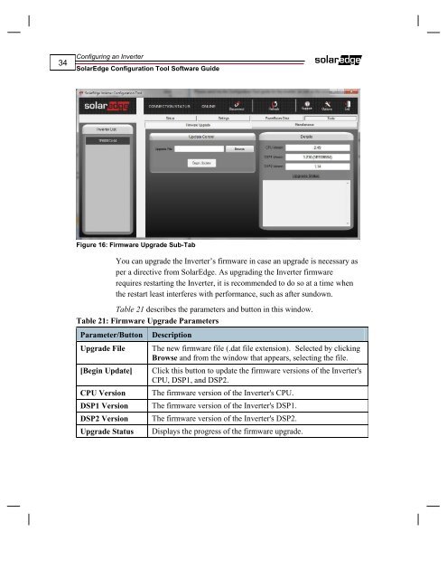 SolarEdge Configuration Tool Software Guide - Solon