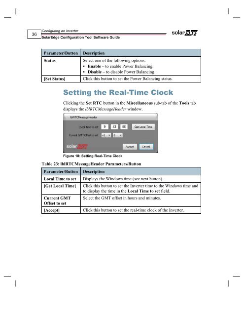 SolarEdge Configuration Tool Software Guide - Solon