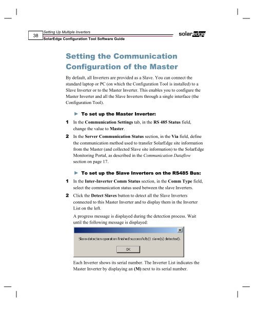 SolarEdge Configuration Tool Software Guide - Solon