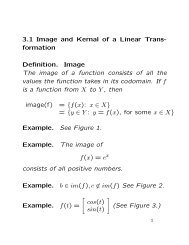 Image and Kernel of a Linear Transformation