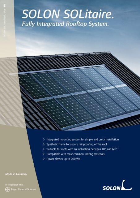 SOLON SOLitaire Datasheet