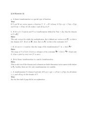 §1.8 Exercise 21 a. A linear transformation is a special type of ...