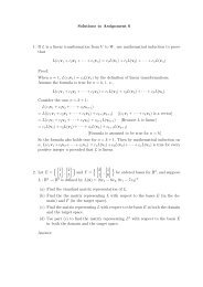Solutions to Assignment 6 1. If L is a linear transformation from V to ...