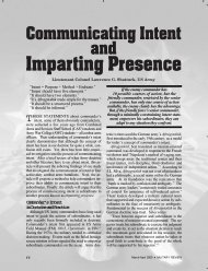 Communicating Intent and Imparting Presence - Wildland Fire ...