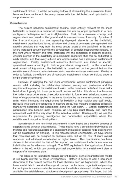 Practical Sustainment Concepts for the Non-Linear Battlespace