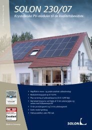 SOLON 230/07 Krystalinske PV-moduler til de kvalitetsbevidste.